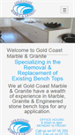 Mobile Screenshot of goldcoastmarbleandgranite.com.au