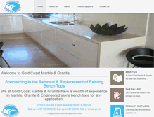 Tablet Screenshot of goldcoastmarbleandgranite.com.au